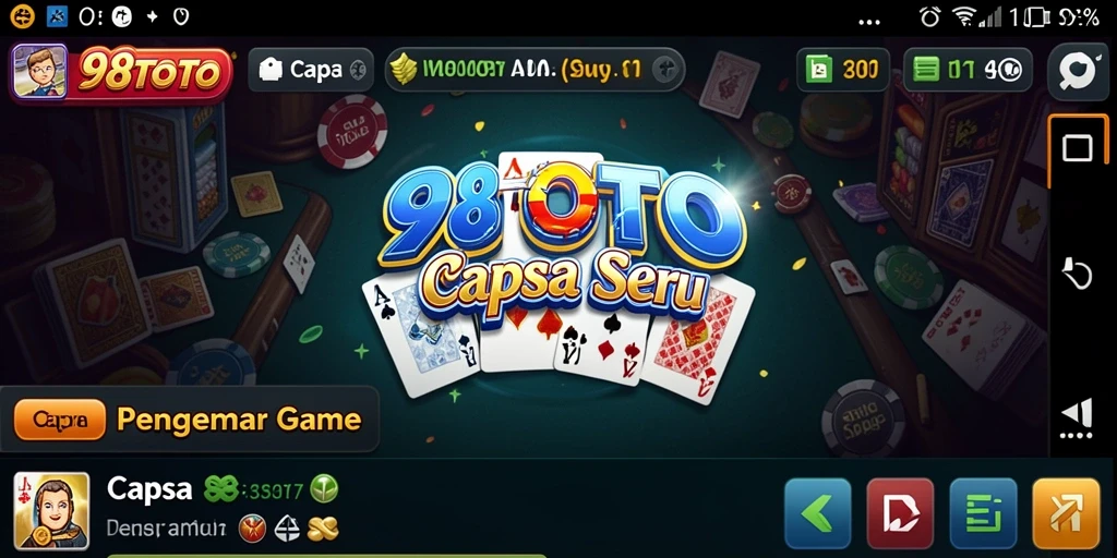 Tampilan antarmuka game Capsa yang menarik dan interaktif.