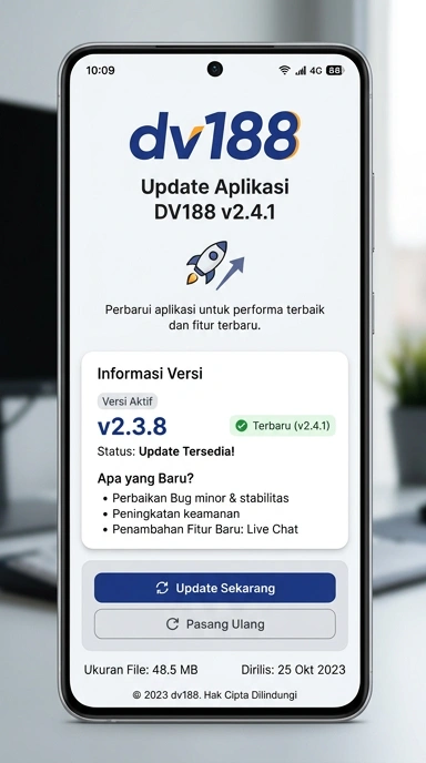 Tampilan riwayat versi dv188